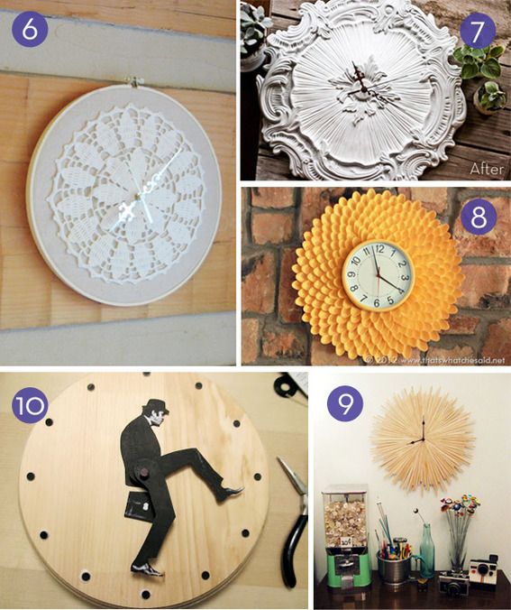 Time to DIY: 10 Easy Wall Clock Tutorials | Diy clock wall, Wall .