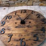 Recycled Wood Wall Clock - French Barn look - LARGE 41" Diameter .