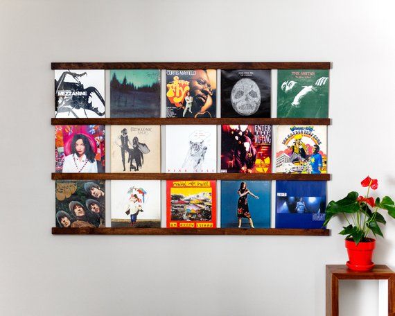Vinyl Record Storage Shelf | Wall Mounted Record Holder | Record .