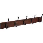 Amazon.com: Dseap Coat Rack Wall Mounted - 5 Tri Hooks, Heavy Duty .