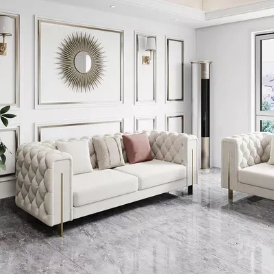 How to select white tufted loveseat
furniture