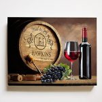 Amazon.com: MuralMax Personalized Napa Valley Wine Barrel Canvas .