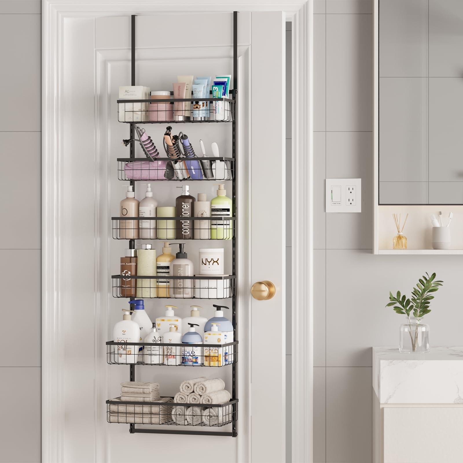 Utilize‍ the back of the door ‍for additional‍ storage in small bathrooms