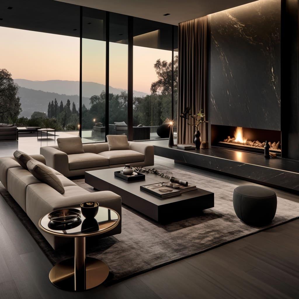 Embrace minimalism with sleek furniture for a spacious living room ⁢feel