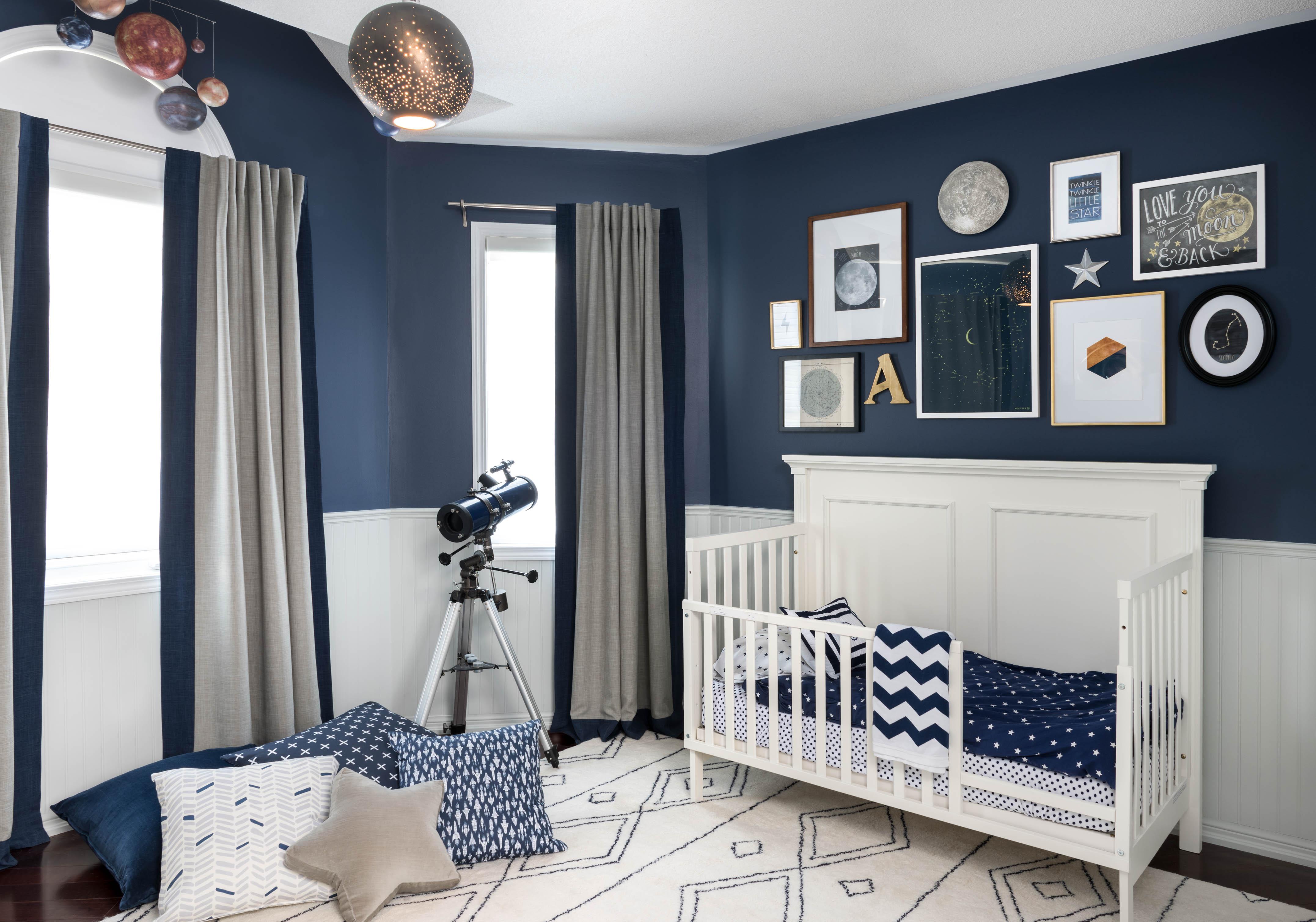 Celestial accents transform‌ a‌ Boy Nursery⁢ into⁢ a dreamy ⁣night⁢ sky ⁤oasis