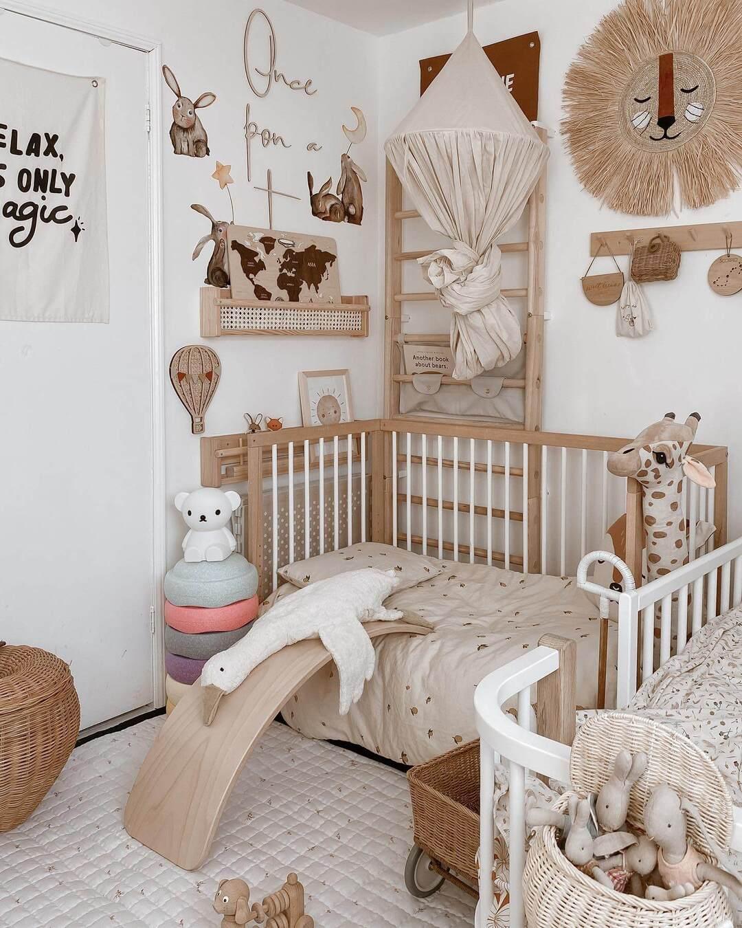 Incorporate whimsical animal motifs to spark imagination in your boy nursery