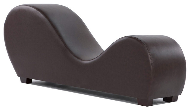 Modern Bonded Leather Yoga Chair Stretching Relaxation Chaise .