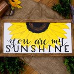 Amazon.com: You are my sunshine sign, Sunflower wall art for .