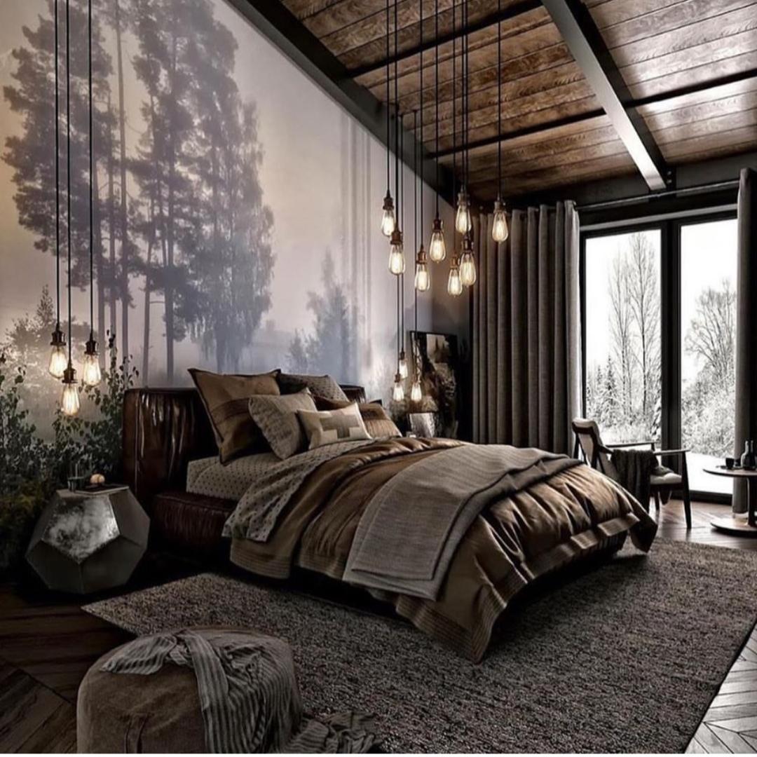 Nature-Inspired Bedroom: Bring the outdoors inside with earthy tones and textures